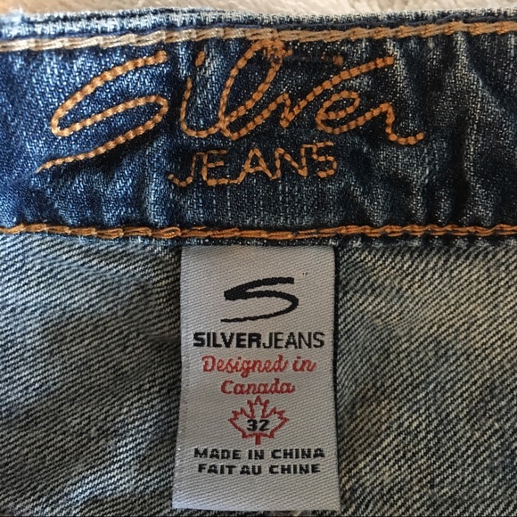 Silver Brand Short Distressed Jean Skirt Size 32 - Picture 5 of 6